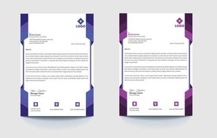 Corporate Letterhead Design vector