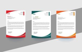 Corporate Letterhead Design vector