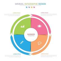 Business infographic template  with icon ,vector design illustration vector