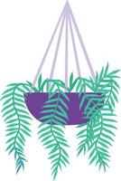 indoor plant hanging vector