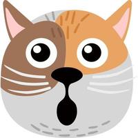 Collection of Cute cat cartoon face design icon. Cute cat cartoon face  vector illustration. 6792766 Vector Art at Vecteezy