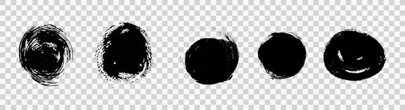 grunge circle brush vector