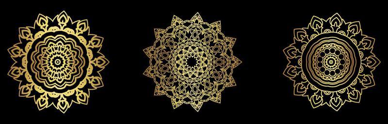 Collection Of Golden Mandala