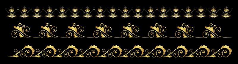 gold floral borders