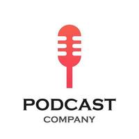 Letter i with podcast logo template illustration. suitable for podcasting, internet, brand, musical, digital, entertainment, studio etc vector