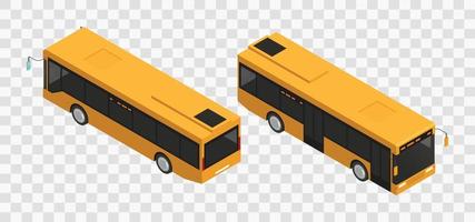 Conjunto de iconos de autobús EPS vectoriales 10 vector