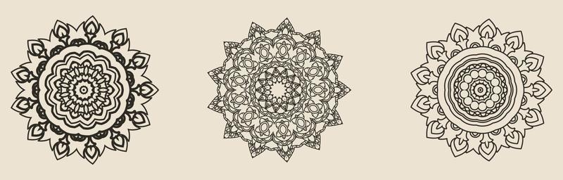 Set Of Mandala Design Vector