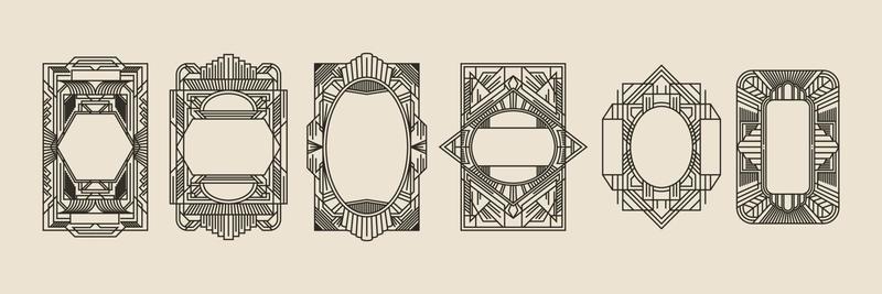 Art Deco Frame Vector Art, Icons, and Graphics for Free Download
