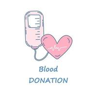 Blood donation element vector