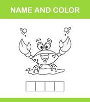 Name and color 20 vector