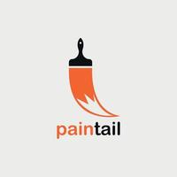 diseño de logotipo webcreativo con imagen de pincel y pintura vector