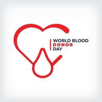 World blood donor day june 14th vector blood donor day background