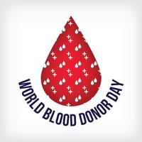 World blood donor day june 14th vector blood donor day background