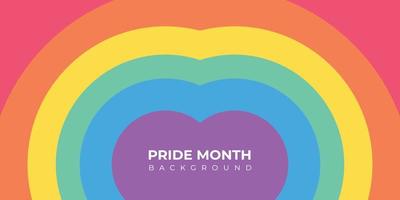 Pride Month Banner Pride Month Background On Pride Month Colorful Rainbow Concept LGBT vector