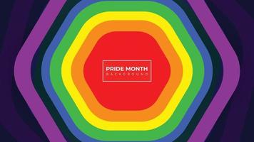 Pride Month Banner, Pride Month Background On Pride Month Colorful Rainbow Concept LGBT vector