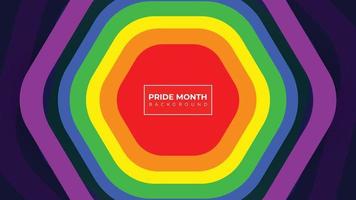 Pride Month Banner, Pride Month Background On Pride Month Colorful Rainbow Concept LGBT vector