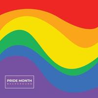 Pride Month Banner, Pride Month Background On Pride Month Colorful Rainbow Concept LGBT vector
