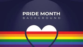 Pride Month Banner Pride Month Background On Pride Month Colorful Rainbow Concept LGBT vector