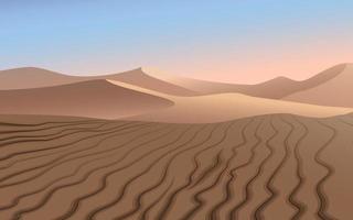 Vector desert dune landscape nature background
