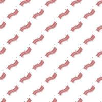 Vector bacon seamless pattern background  And has a white background,fast food concept