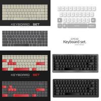 gran conjunto de vectores conjunto de teclado