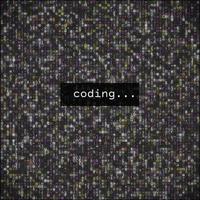 Developer Programming Code.Javascript Abstract Computer Script - vector