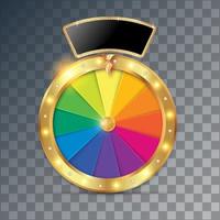 wheel of fortune 3d object vector