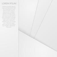 Abstract background with white paper layers. Material design style. vector