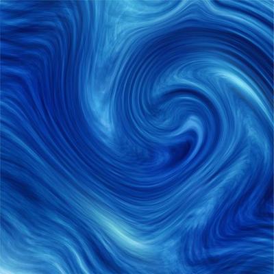 Abstract  blue textured paint swirl background.