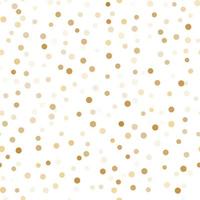 Seamless pattern with gold confetti. Seamless circle pattern vector