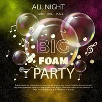 Festive banner template for foam Night Party