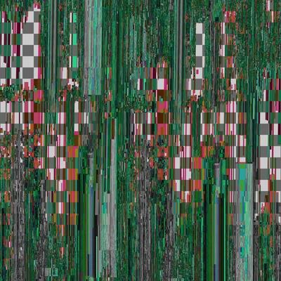 Glitched abstract vector background