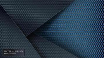 Abstract vector background. Overlapping carbon grid. Material De