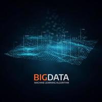 Big data visualization. Futuristic vector background.