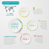 visualización de datos comerciales. diagrama del proceso vector