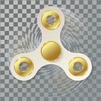 white Hand spinner with motion blur effect. vector