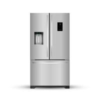 Vector illustration of  modern realistic frige on white backgrou