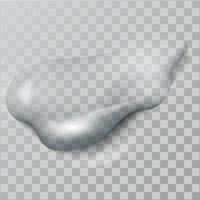 A realistic   water  drop, with  shadows, reflections and flares