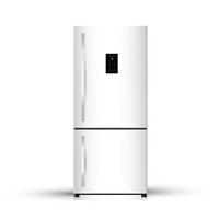 Vector illustration of  modern realistic frige on white backgrou