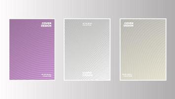Tech cover templates set. Radial semicircle geometric lines patterns. Linear backgrounds for cataloges, corporate brochures. Lines texture, header title elements. Annual report covers. vector
