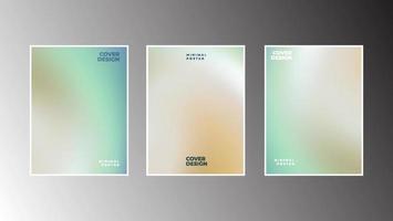 Conjunto de vectores de fondos marinos de verano, puesta de sol y amanecer de gradientes modernos. color de fondo abstracto para aplicaciones, diseño web, páginas web, banners, tarjetas de felicitación. diseño de ilustración vectorial