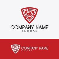 security logo technology for your company, shield logo for security data vector