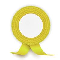 Colorful rosette with empty paper plate vector
