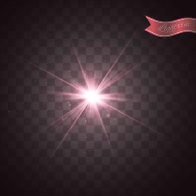 Star burst with sparkles.