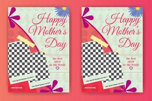 Mothers Day Greetings Card Template Flyer Design Vector Free Download