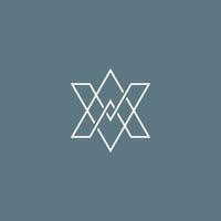 Initial Letter AA logo. Creative logo design concept. Letter AA logo with an ambigram vector