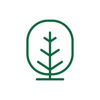 Tree Vector Line Icon. Tree symbol vector sign