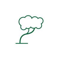 Tree Vector Line Icon. Tree symbol vector sign