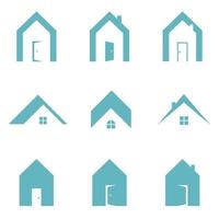 set of house logo illustration design vector. House, real estate, property symbol vector illustration design.