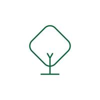 Tree Vector Line Icon. Tree symbol vector sign